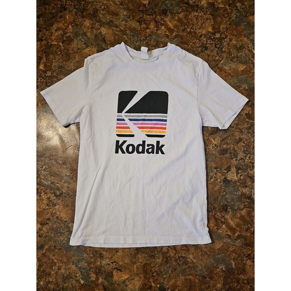 H&M Kodak T-Shirt Mens Size Small White Short Sleeve "A Kodak Moment"  (A101)‎ - Picture 1 of 8